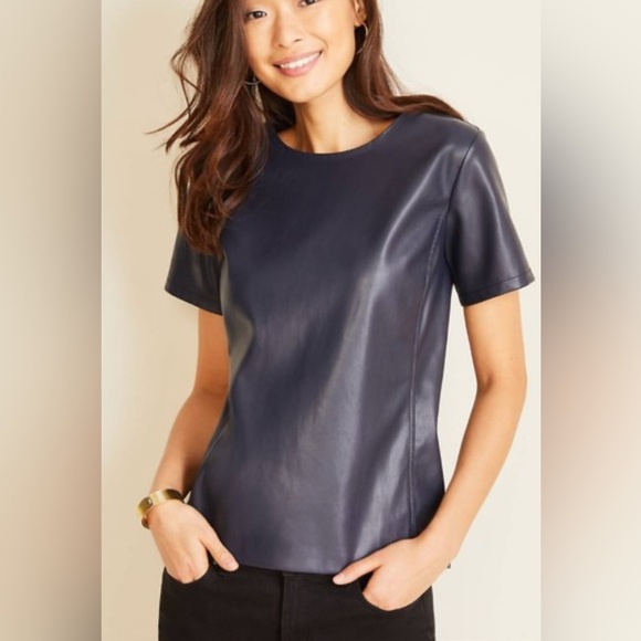 BCBG Vegan leather top - Picture 4 of 16